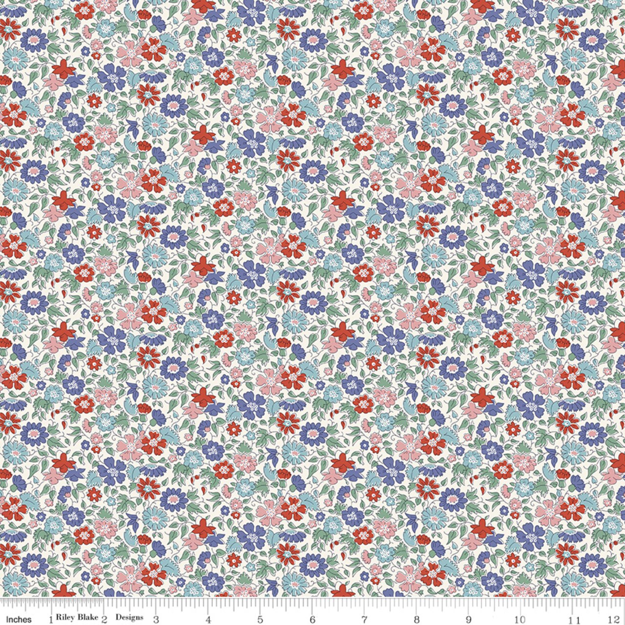 Palace Petals in A (01667422a) | London Bouquet | Liberty Fabrics | Riley Blake